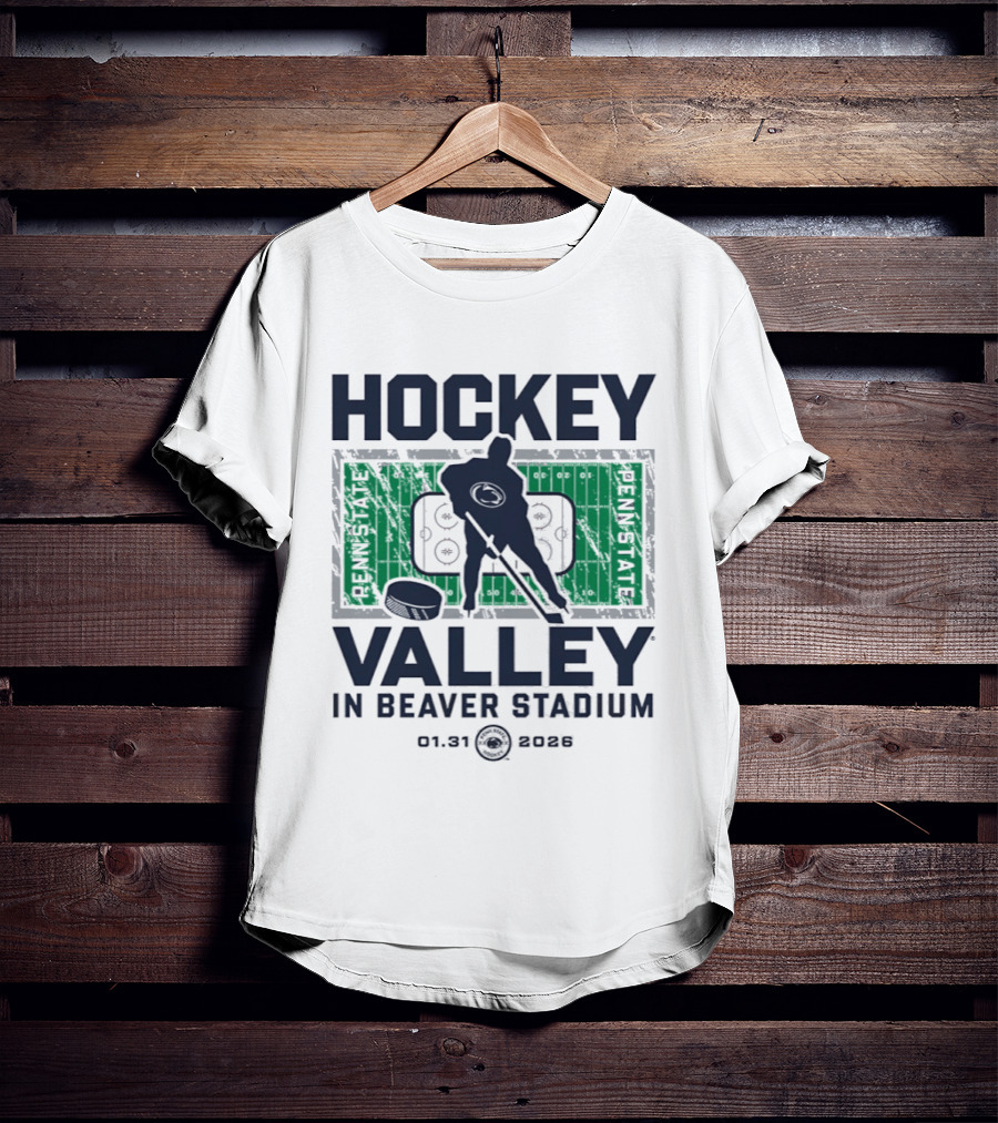 Penn State Nittany Lions Hockey Valley Beaver Stadium 2026 T-Shirt