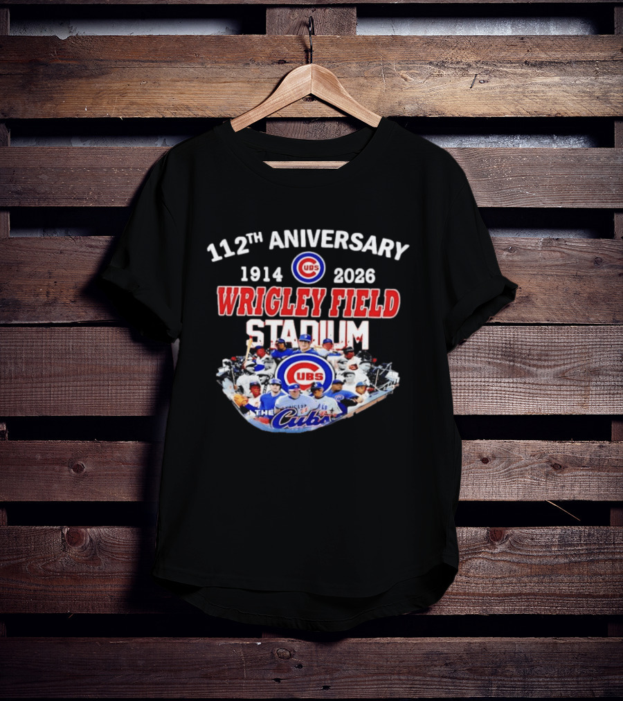 112th Anniversary 1914 2026 Chicago Cubs Wrigley Field Stadium T-Shirt