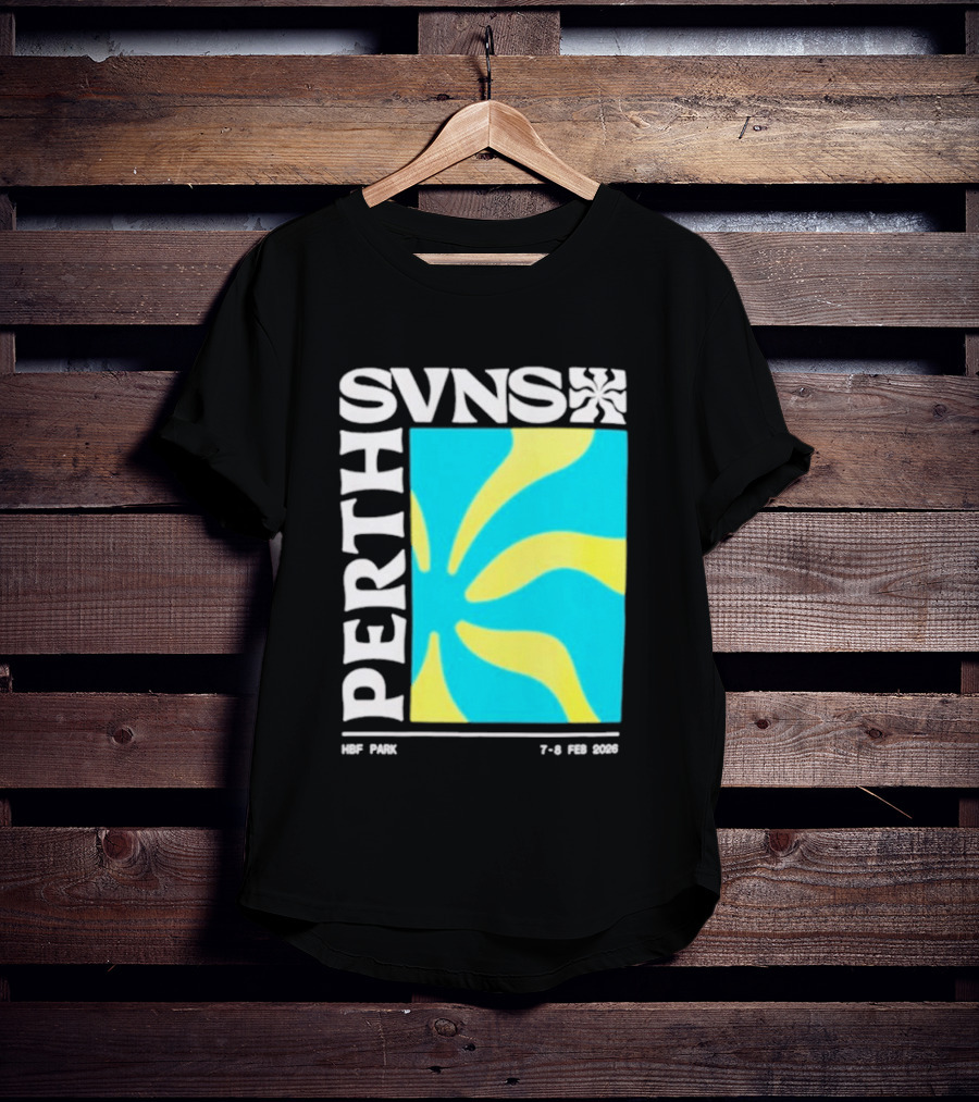 SVNS Perth 2026 Event 7 8 Feb Yellow Blue T-Shirt