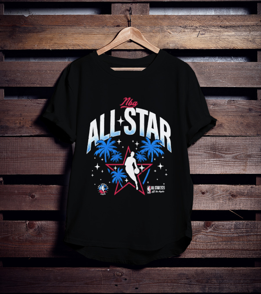 NBA All Star 2026 Los Angeles Tropical Stars Palms T-Shirt