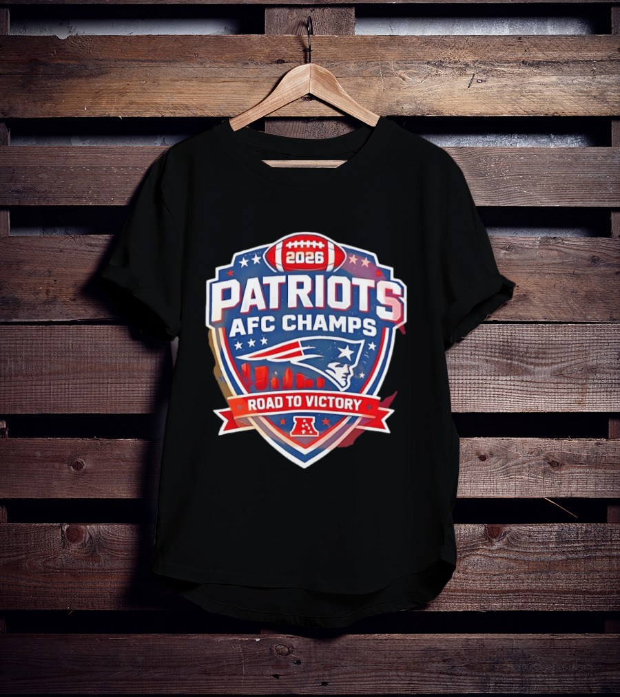 Patriots AFC Champs 2026 Road To Victory T-Shirt