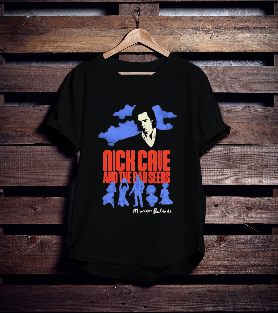 Nick Cave And The Bad Seeds Murder Ballads Blue Clouds T-Shirt
