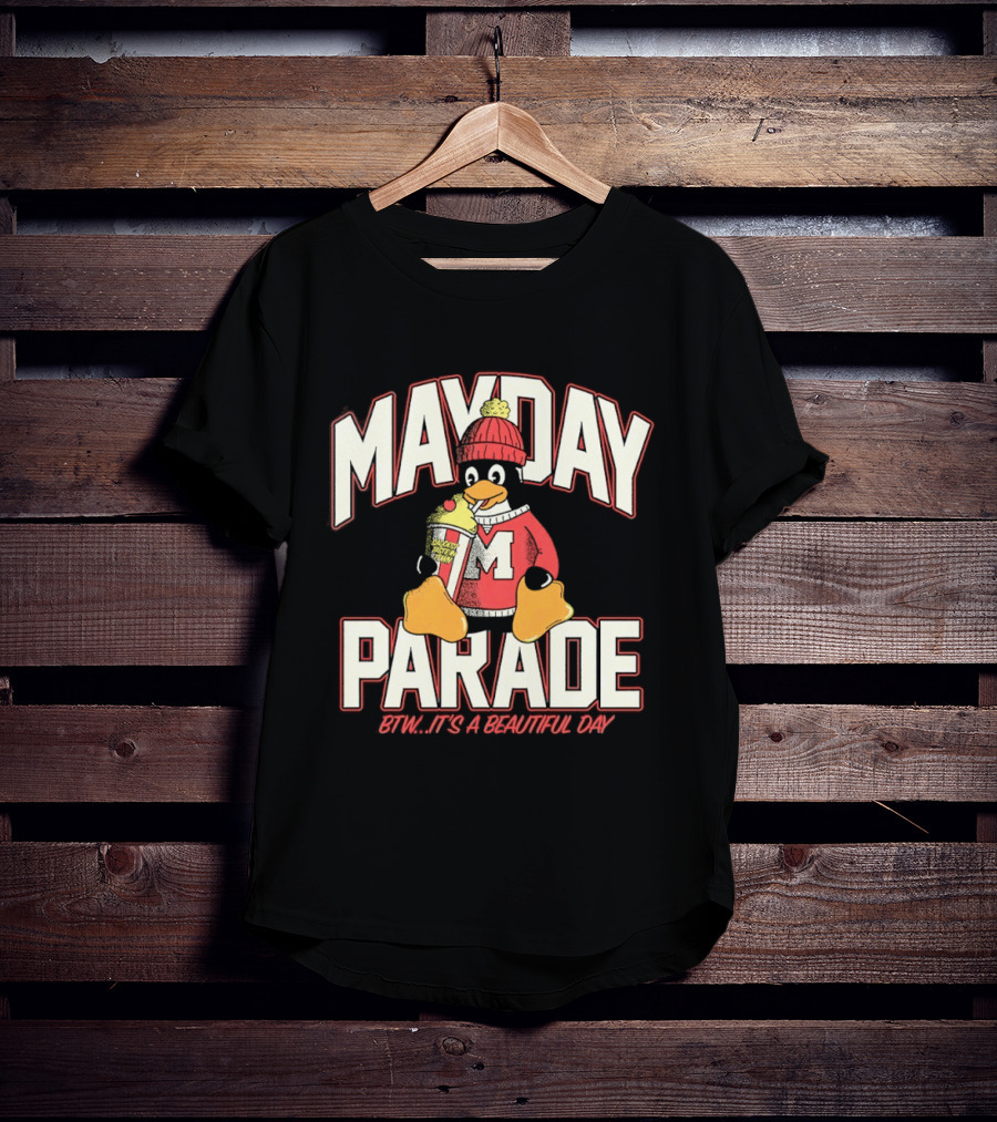 Penguin Mayday Parade BTW It's A Beautiful Day T-Shirt
