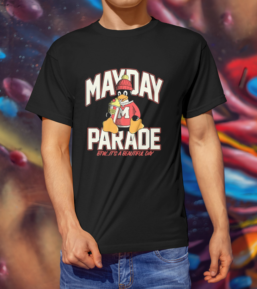 Penguin Mayday Parade BTW It's A Beautiful Day T-Shirt