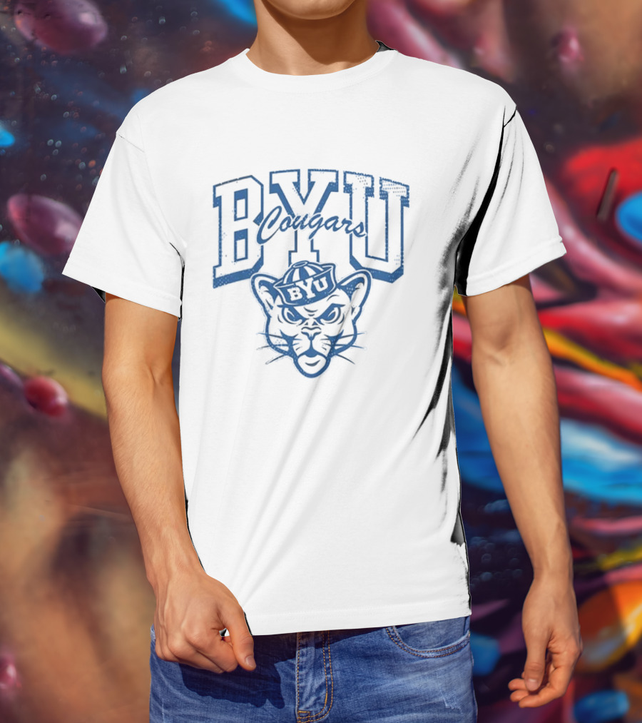 BYU Cougars Alma School Football Name Arch T-Shirt