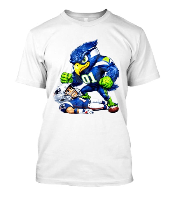 Seattle Seahawks Crush New England Patriots 2026 Football Rivalry Showdown T-Shirt