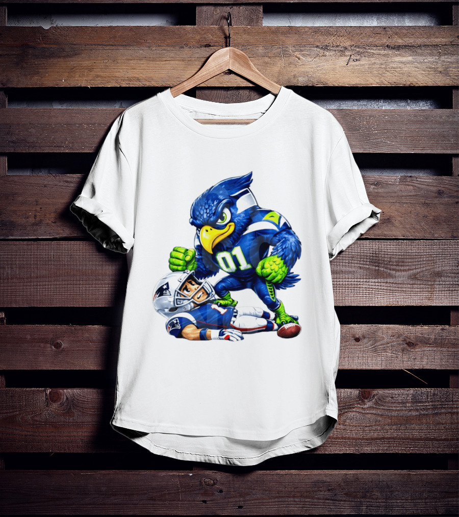 Seattle Seahawks Crush New England Patriots 2026 Football Rivalry Showdown T-Shirt