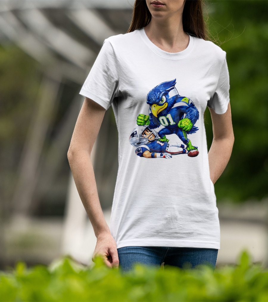 Seattle Seahawks Crush New England Patriots 2026 Football Rivalry Showdown T-Shirt