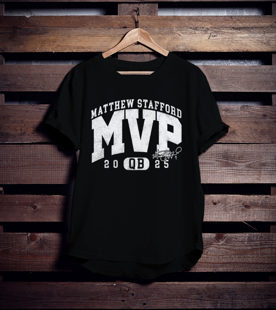 Matthew Stafford MVP 2025 QB Signature T-Shirt