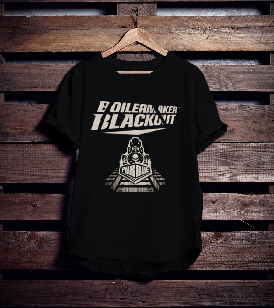 Boilermaker Blackout Purdue Train T-Shirt