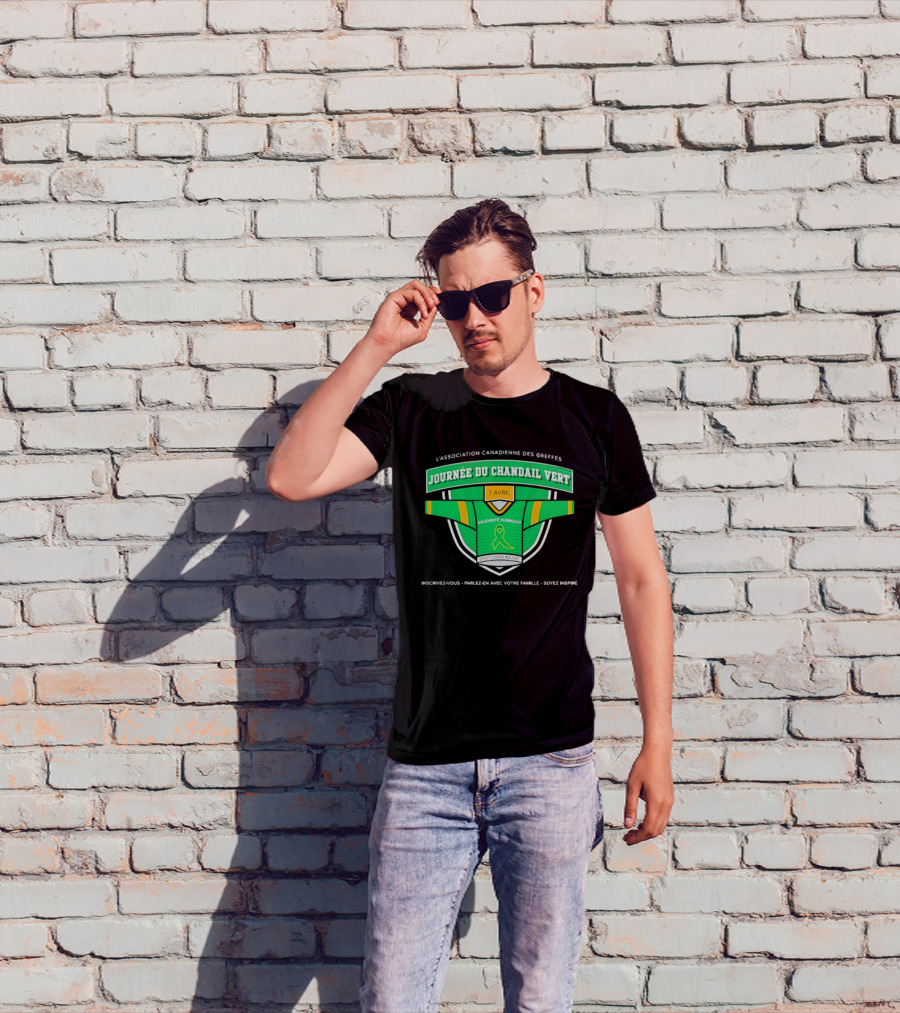 L'association Canadienne Des Greffes Solidarité Humboldt Journée Du Chandail Vert Avril T-Shirt