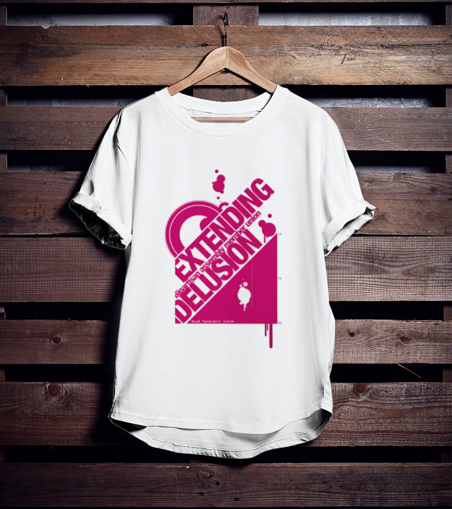 Extending Delusion Bipartisan Assembly Member Union Pink Skater Splatter T-Shirt