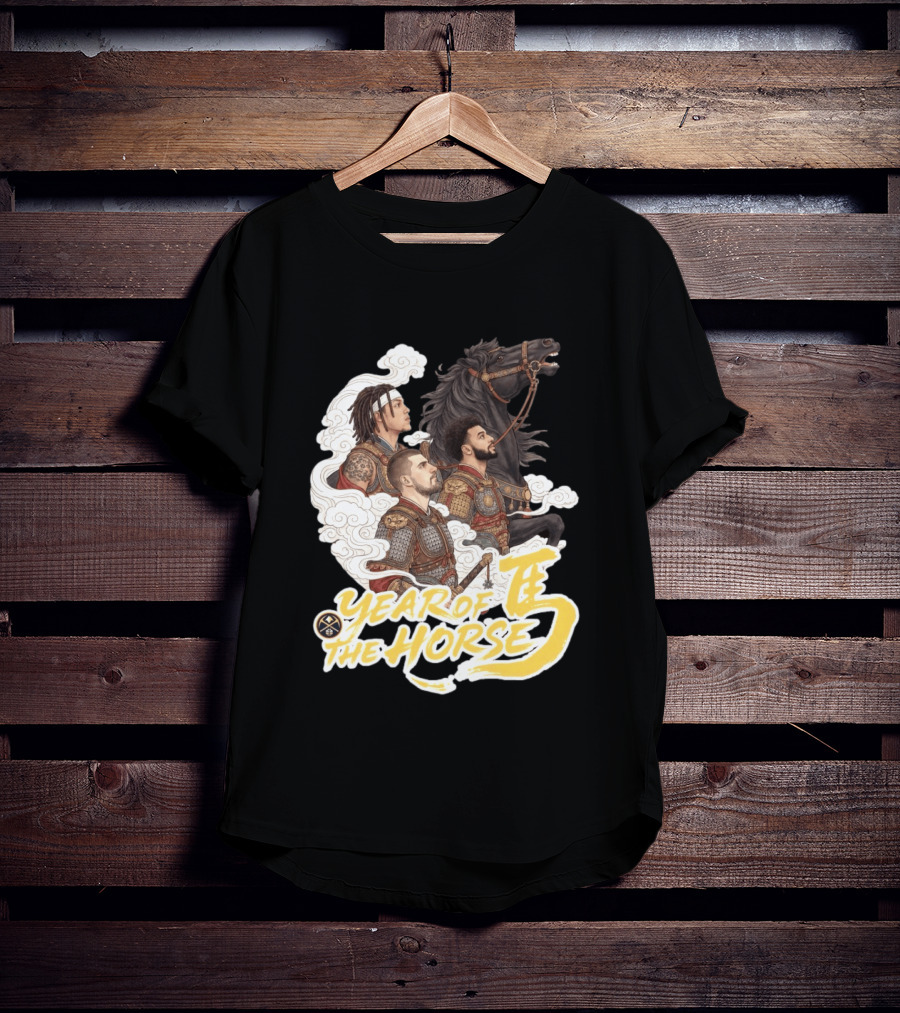 Denver Nuggets Year Of The Horse Warriors In Battle Armor T-Shirt