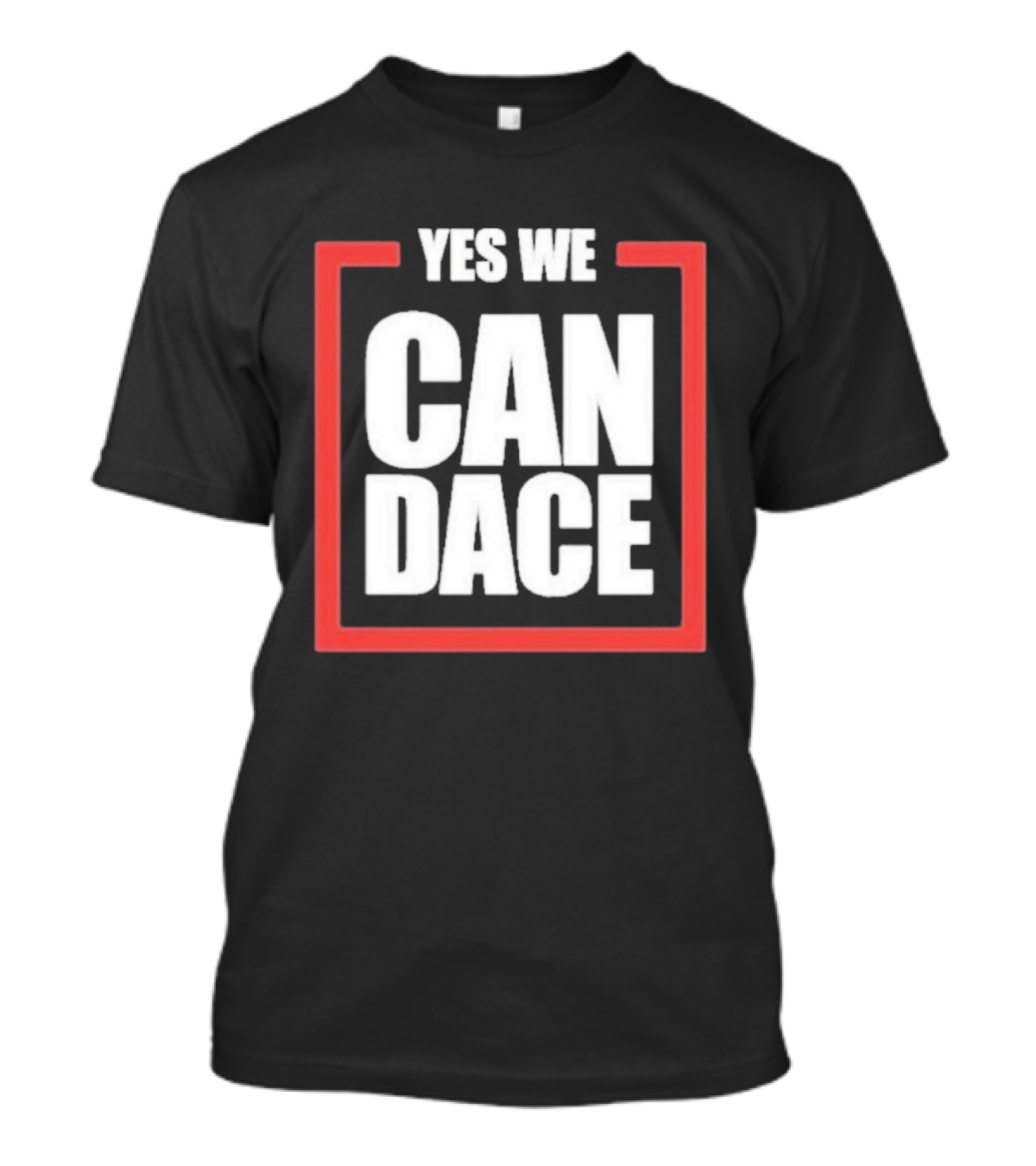 Candace Owens Yes We Candace Text In Red Frame T-Shirt