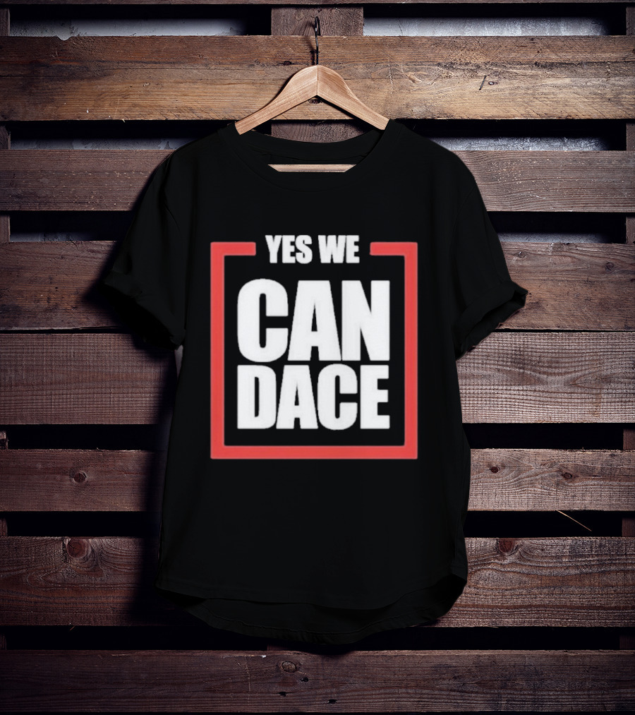 Candace Owens Yes We Candace Text In Red Frame T-Shirt