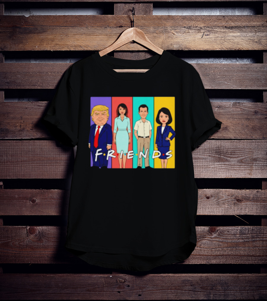 Famous Political Figures Friends Parody Cartoon Meme T-Shirt