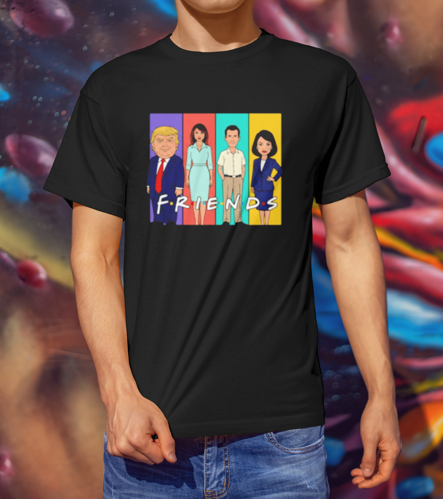 Famous Political Figures Friends Parody Cartoon Meme T-Shirt