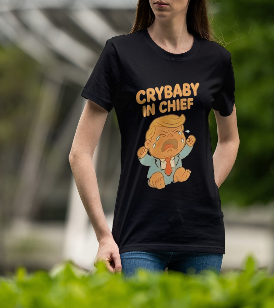 Crybaby In Chief Donald Trump Cartoon T-Shirt