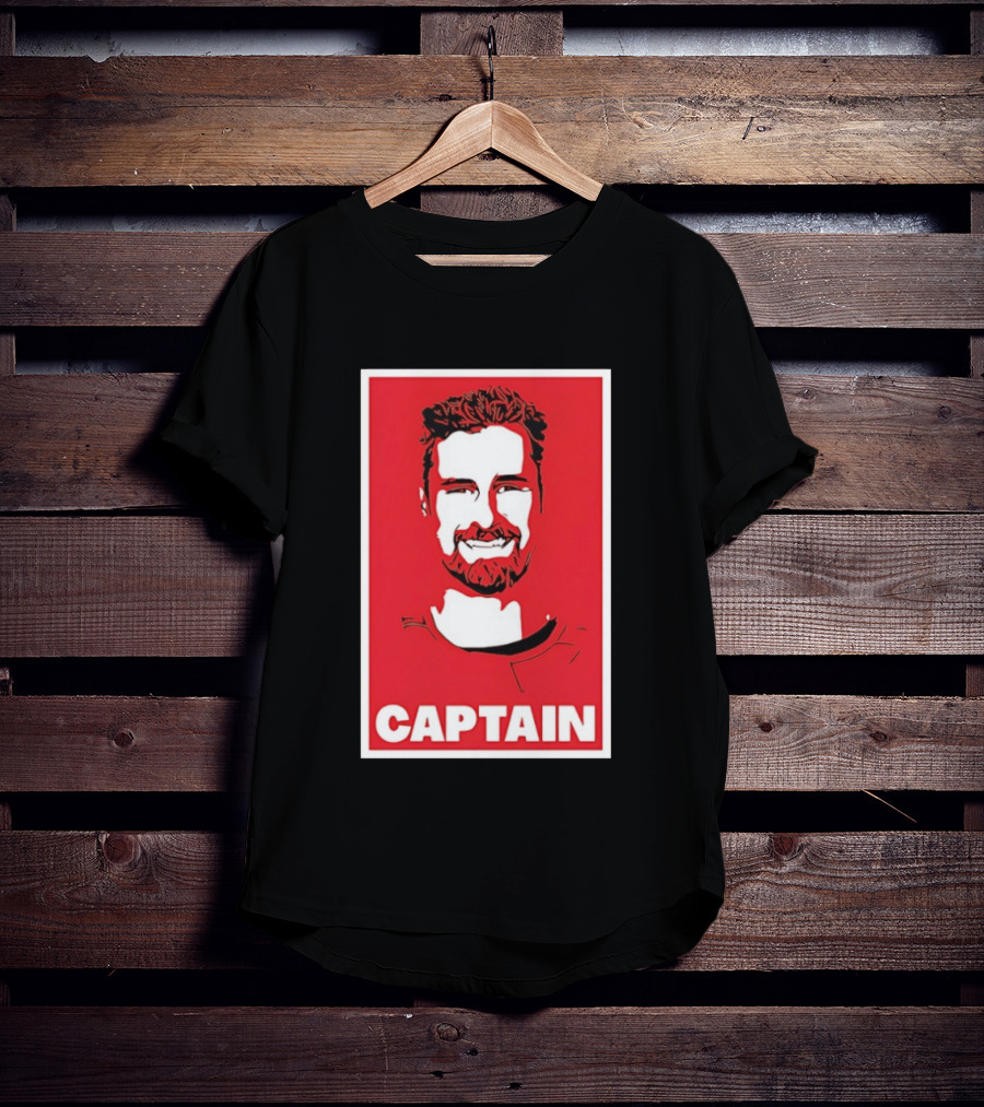 Detroit Red Wings Captain Dylan Larkin Bold Red T-Shirt