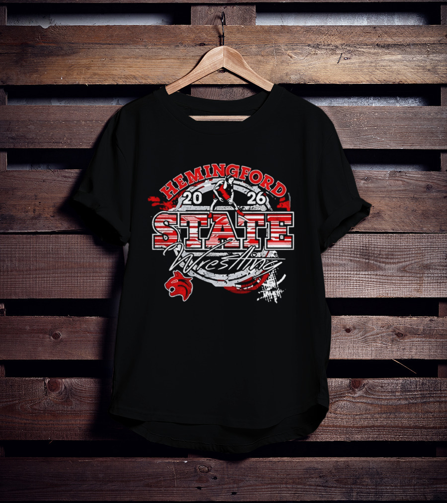 Hemingford State Wrestling 2026 Wildcat Team T-Shirt