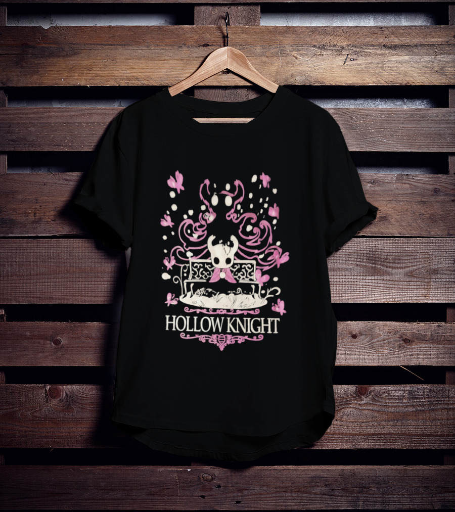 Hollow Knight Bench And Butterflies Scene T-Shirt