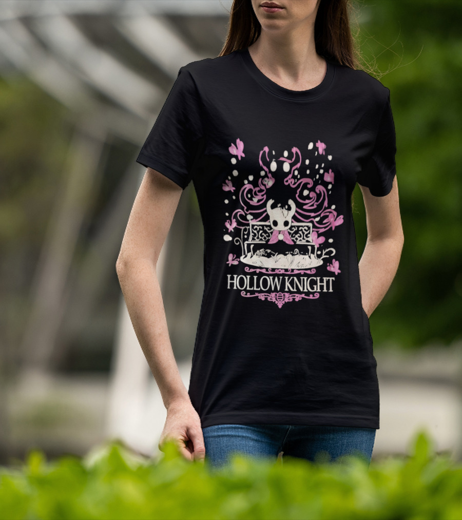 Hollow Knight Bench And Butterflies Scene T-Shirt