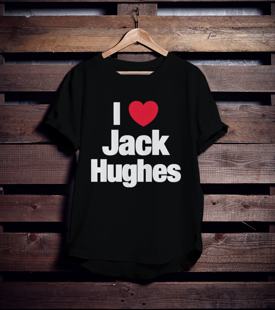 I Love Jack Hughes USA Hockey American Olympic T-Shirt