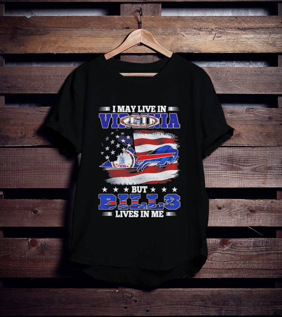 Virginia Resident Buffalo Bills Passion American Flag T-Shirt