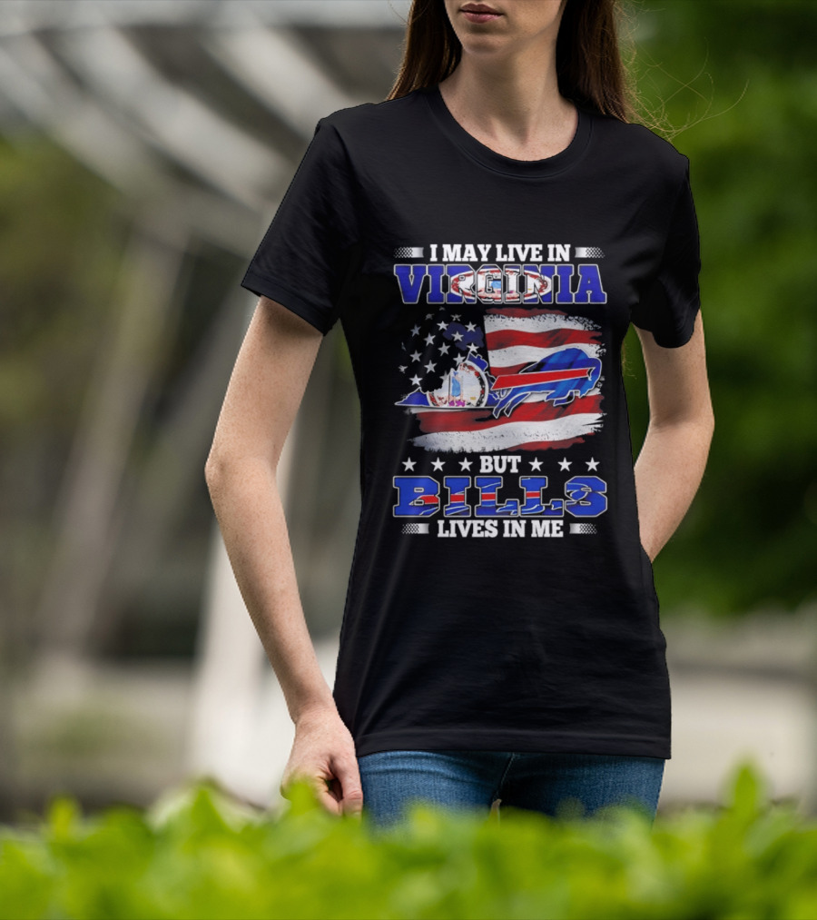 Virginia Resident Buffalo Bills Passion American Flag T-Shirt