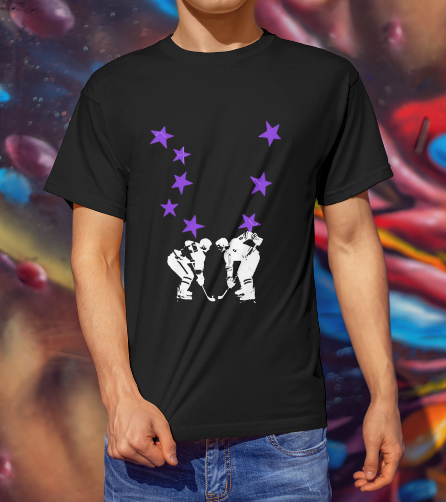 Ilya Rozanov Shane Hollander Rivalry Stars Hockey Romance Players Purple Stars T-Shirt