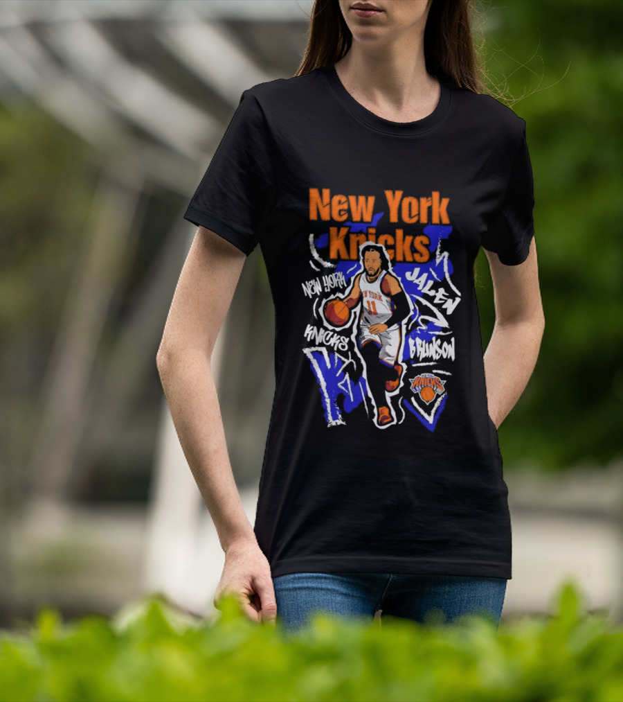 New York Knicks Jalen Brunson Player 11 Chalked Up T-Shirt