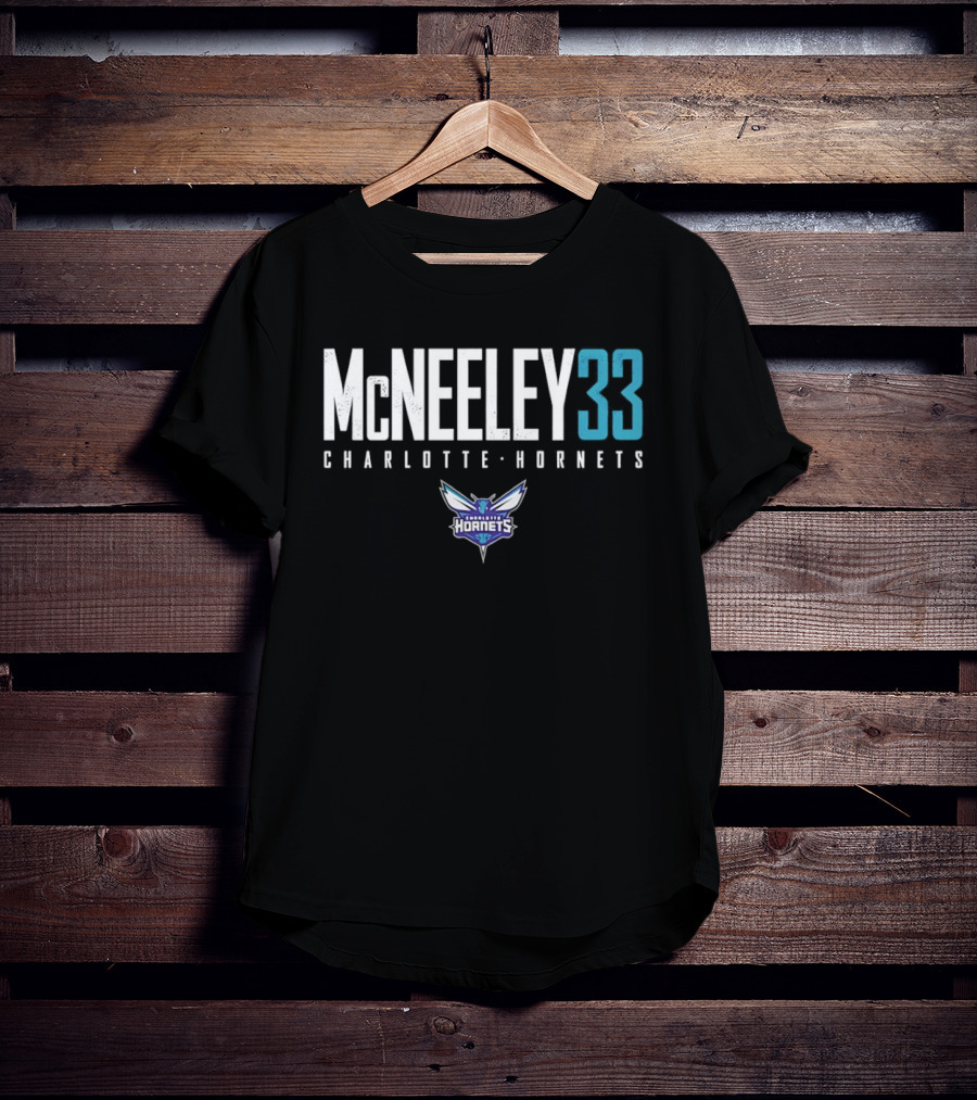 Liam McNeeley 33 Charlotte Hornets Basketball McNeeley 33 T-Shirt