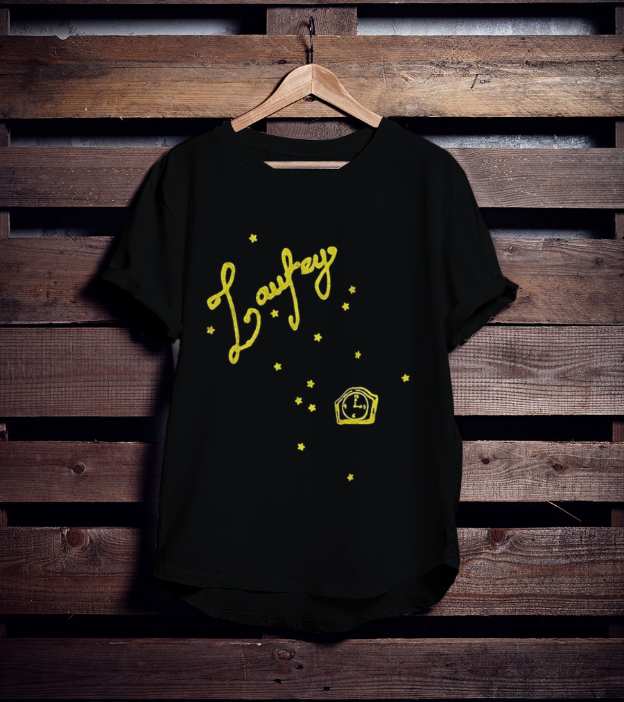 Laufey A Matter Of Time Tour Yellow Starry Crown T-Shirt