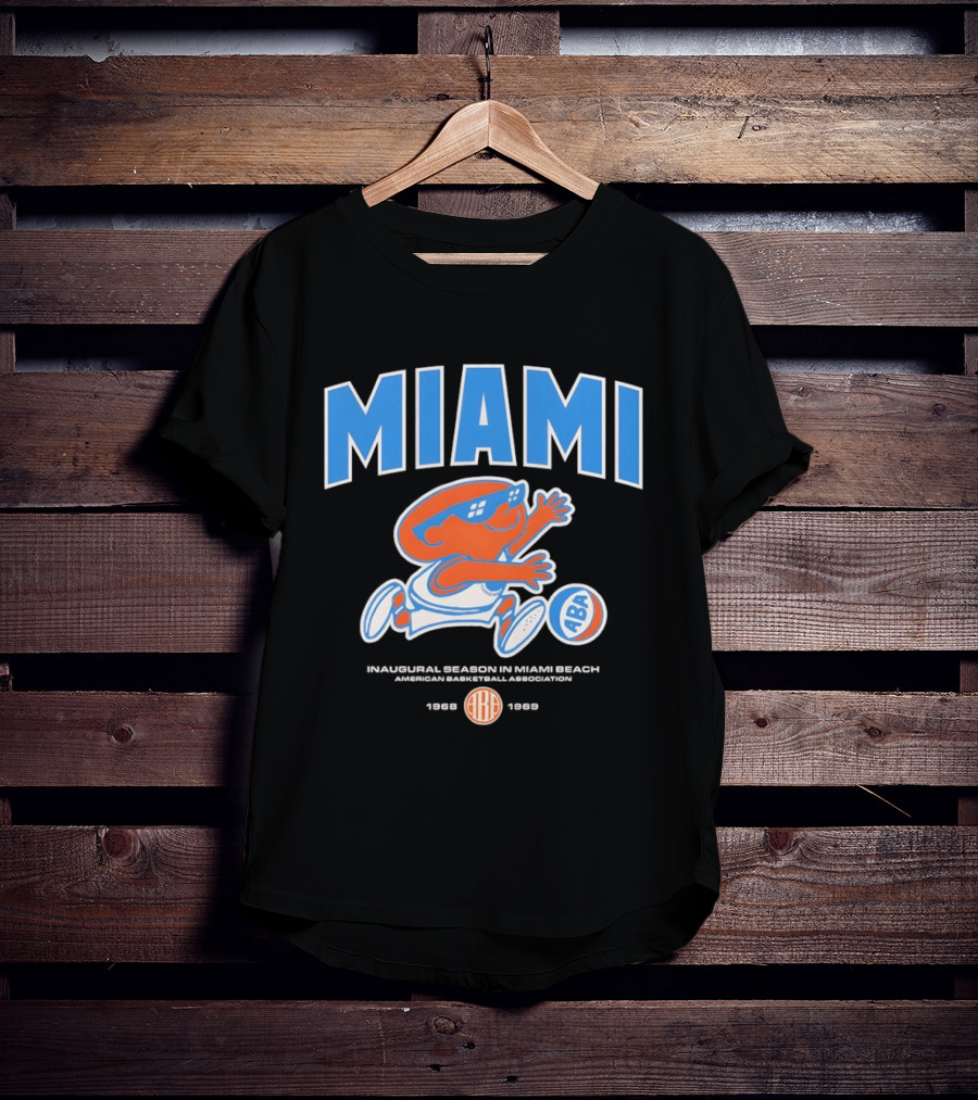 Miami Floridians Basketball ABA 1969 1970 Season Miami Beach T-Shirt