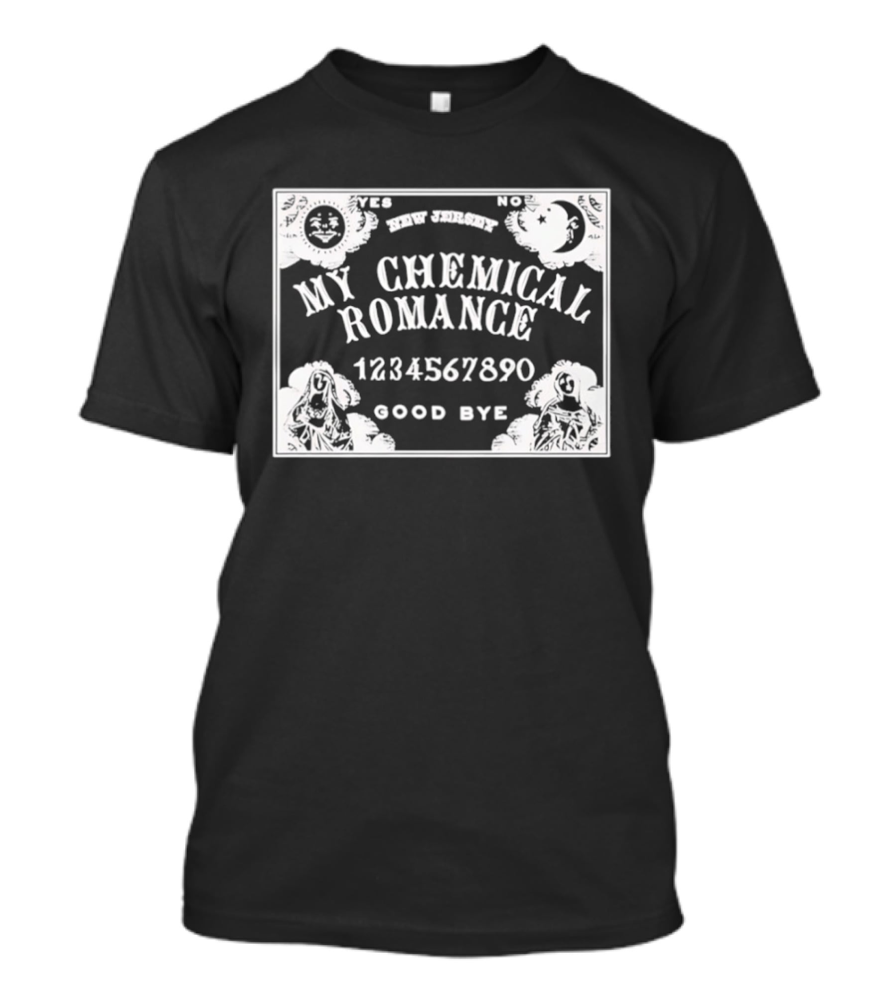 Yes No Spirit Board My Chemical Romance 1234567890 Goodbye T-Shirt
