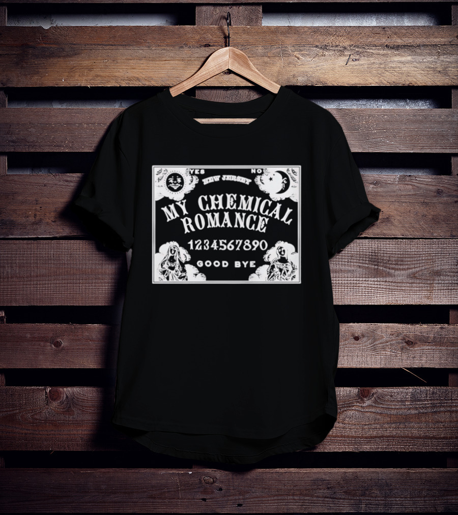 Yes No Spirit Board My Chemical Romance 1234567890 Goodbye T-Shirt