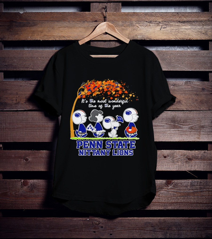 Peanuts It's The Most Wonderful Time Of The Year Penn State Nittany Lions T-Shirt