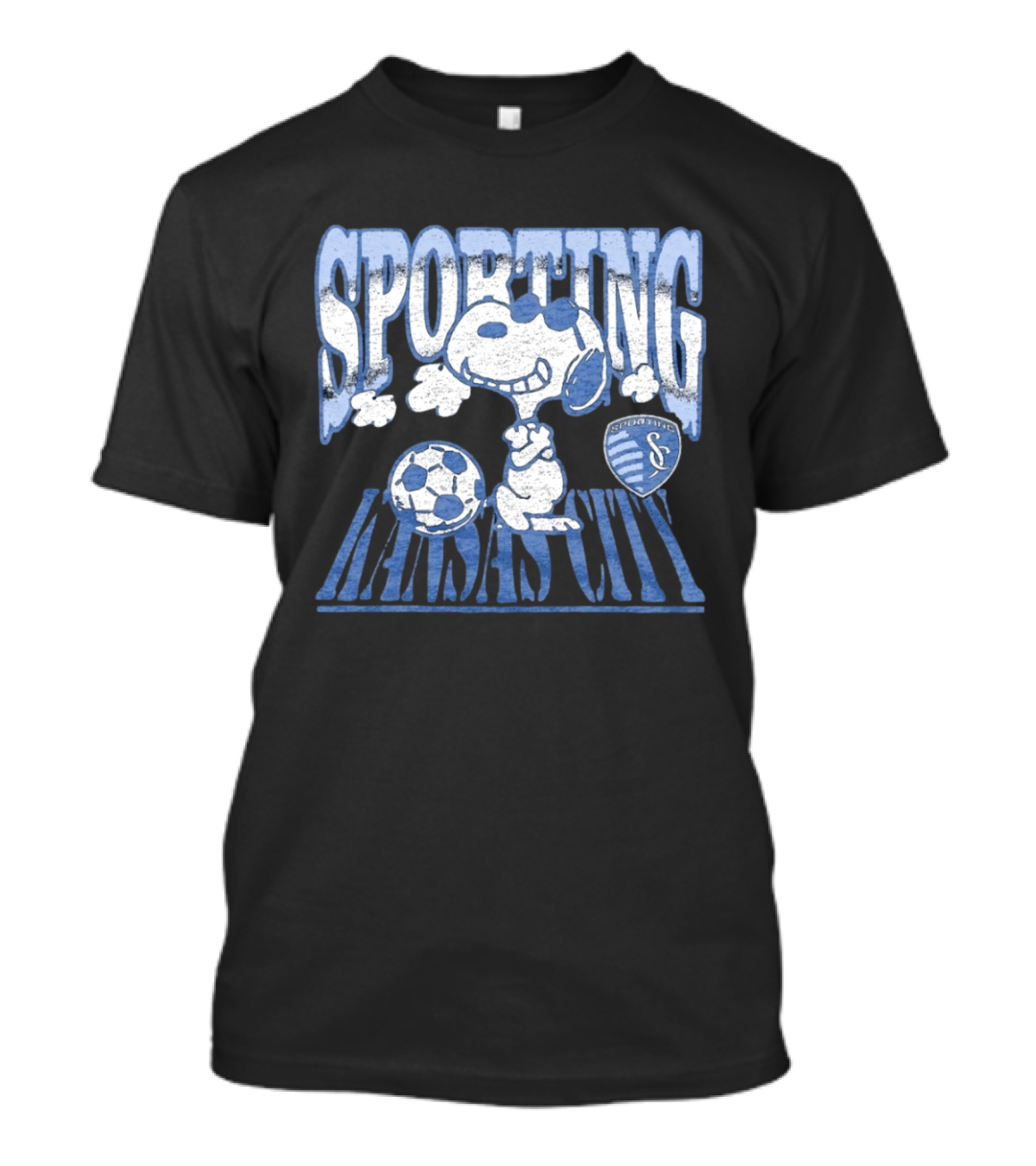 Sporting Kansas City Snoopy Sunglasses Soccer Collaboration T-Shirt