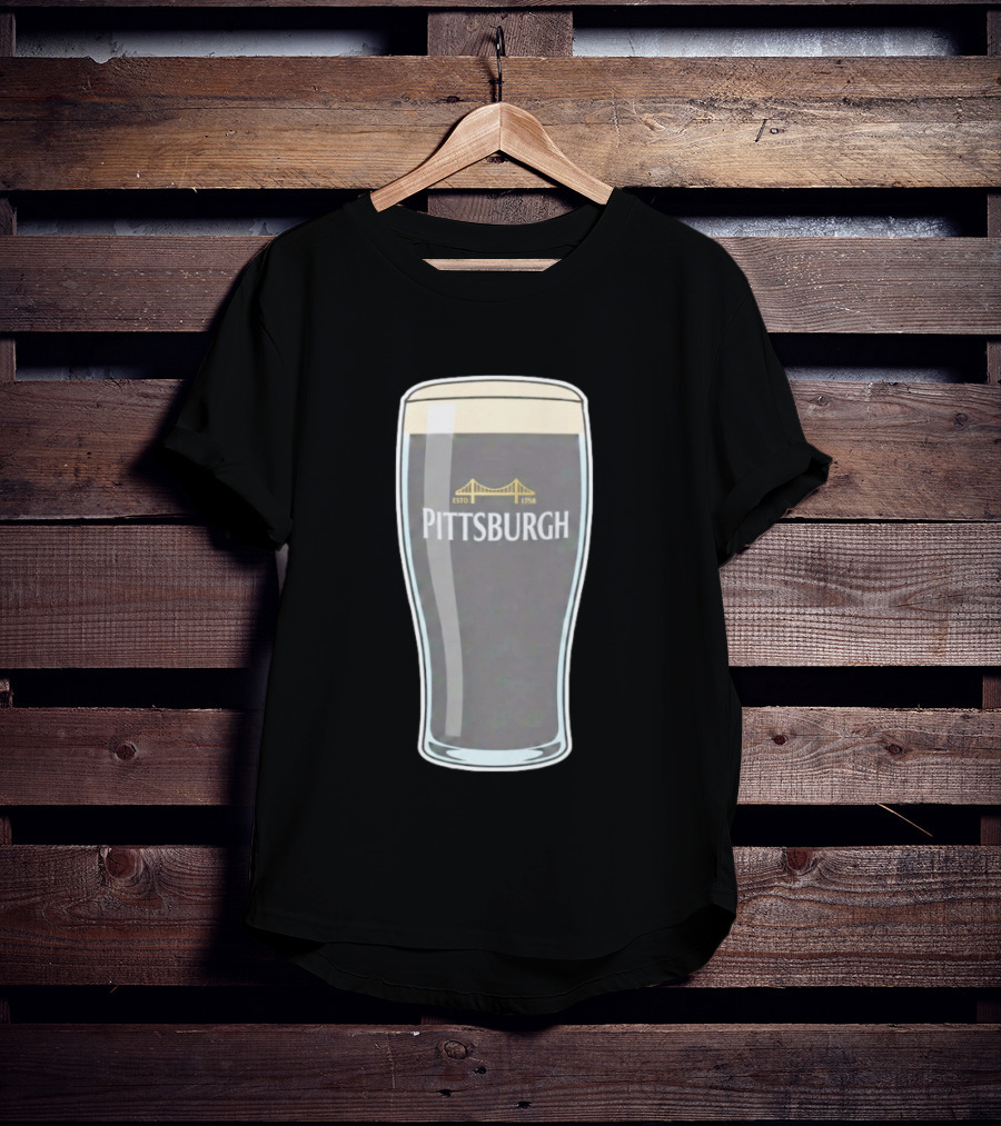 Pittsburgh Stout Beer Estd 1758 Bridge T-Shirt