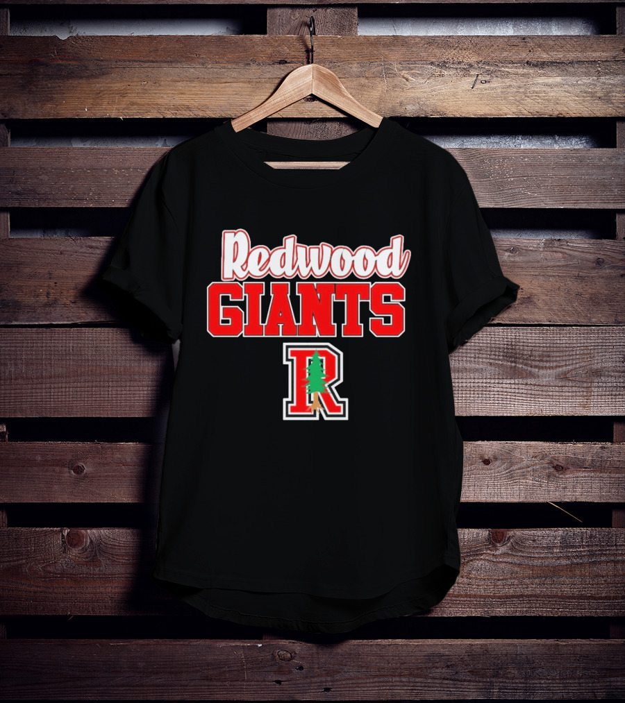 Redwood Giants High School R Tree T-Shirt