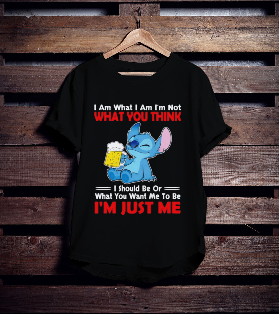 Stitch I Am What I Am I'm Not What You Think I'm Just Me T-Shirt