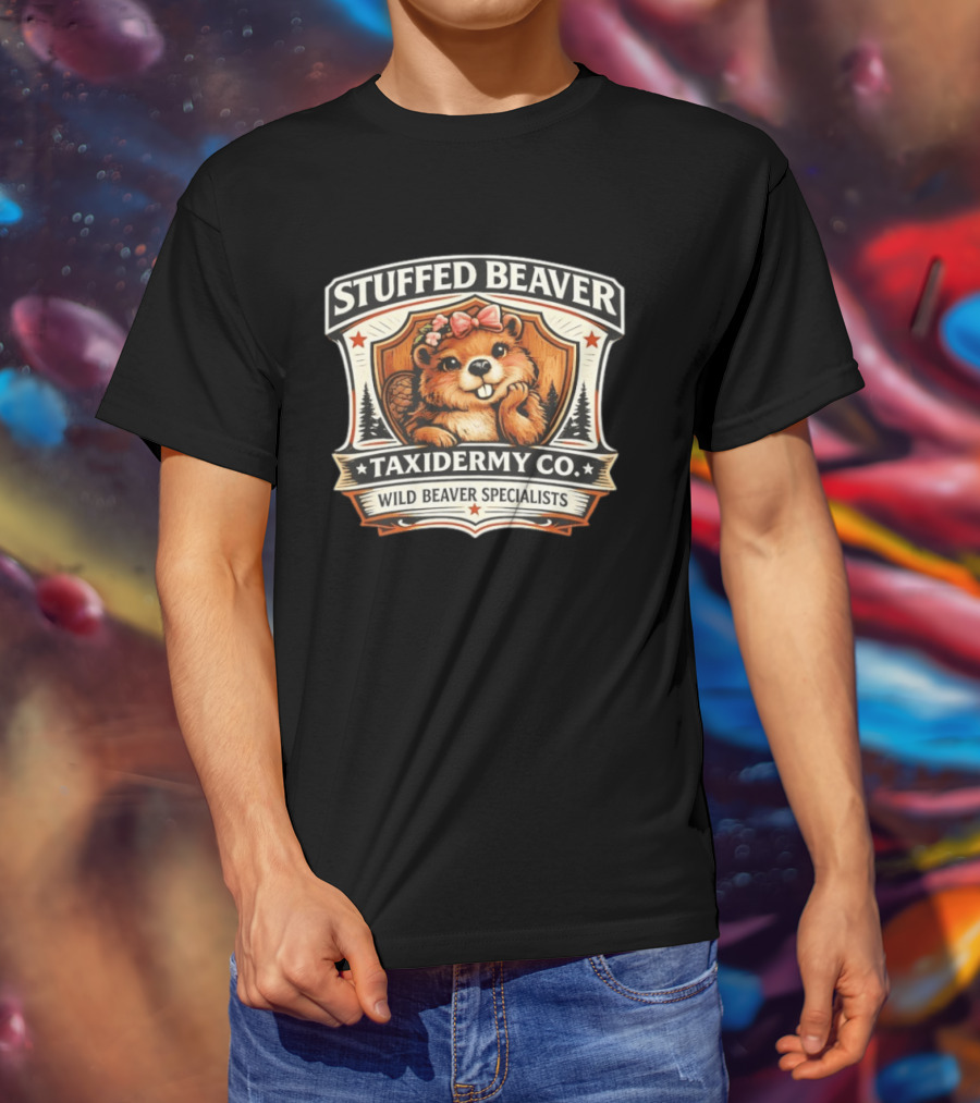 Stuffed Beaver Taxidermy Co Wild Beaver Specialists T-Shirt