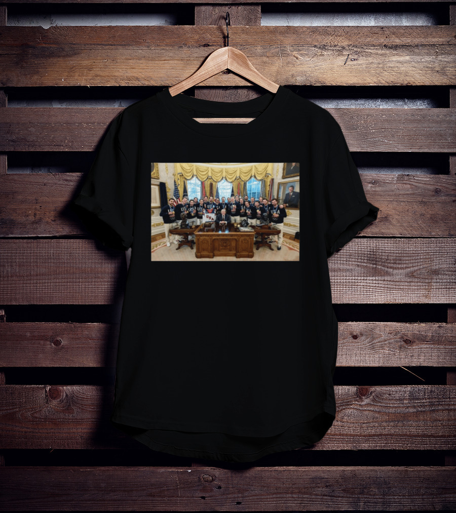 USA Men's Hockey Team White House Visit Olympic Triumph T-Shirt