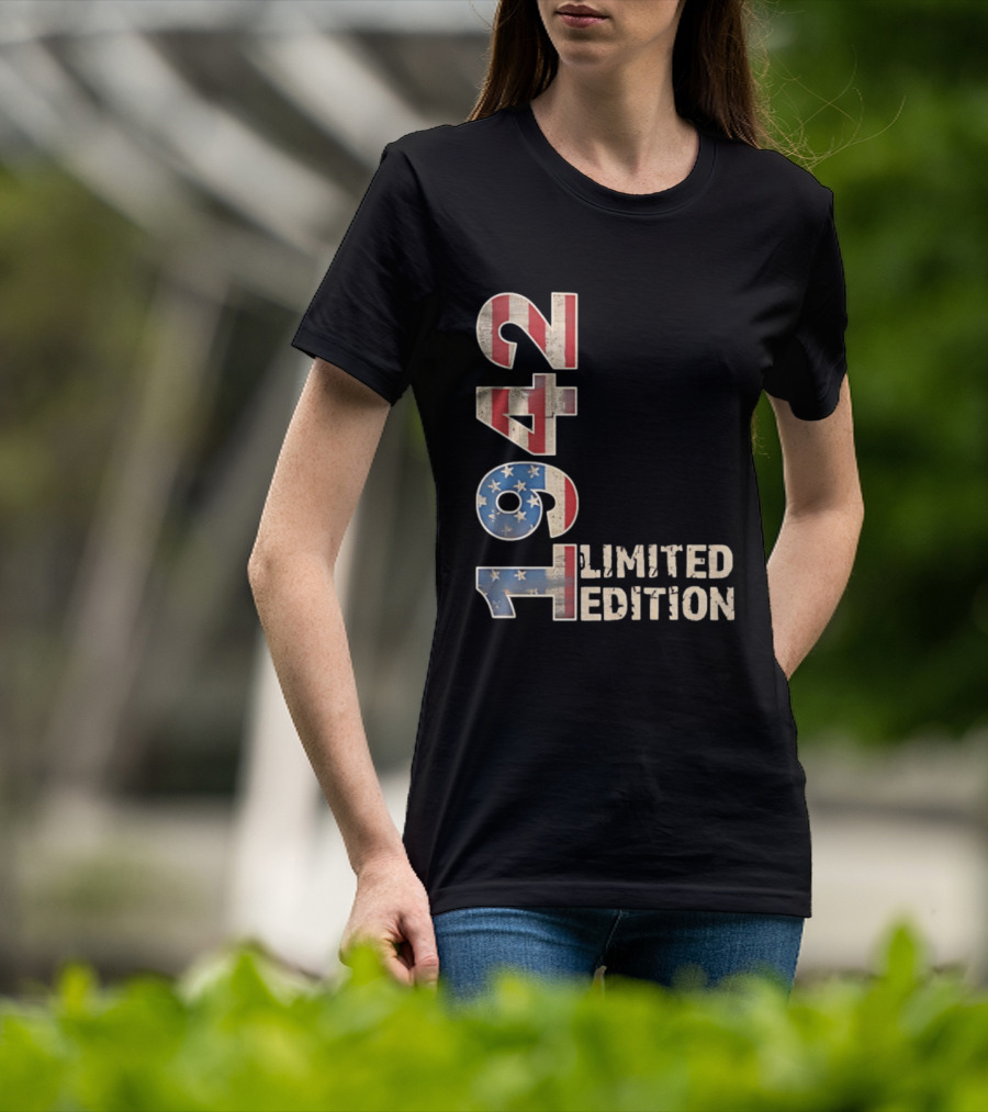USA 1942 Limited Edition American Flag T-Shirt