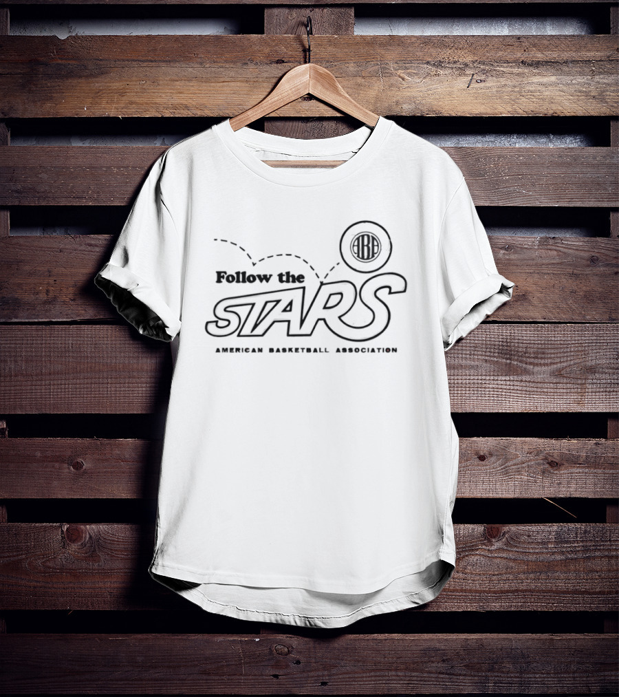 Follow The Stars ABA American Basketball Association T-Shirt
