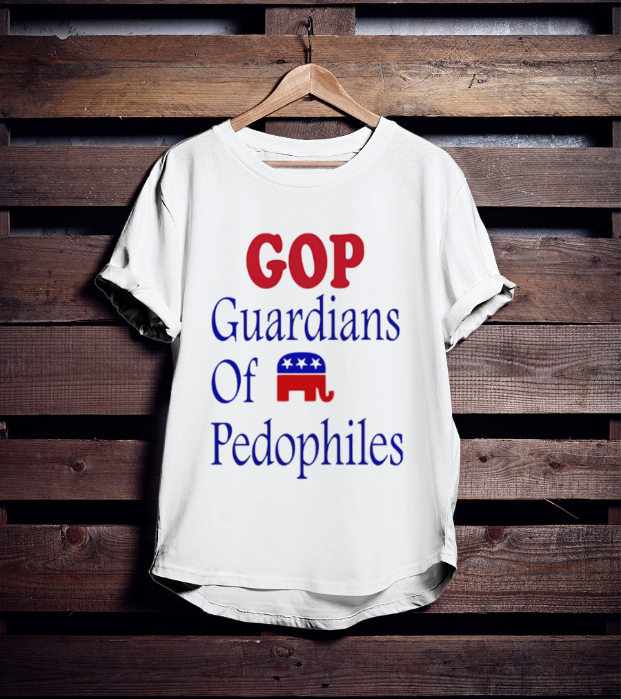 GOP Guardians Of Pedophiles Elephant Symbol Critique T-Shirt