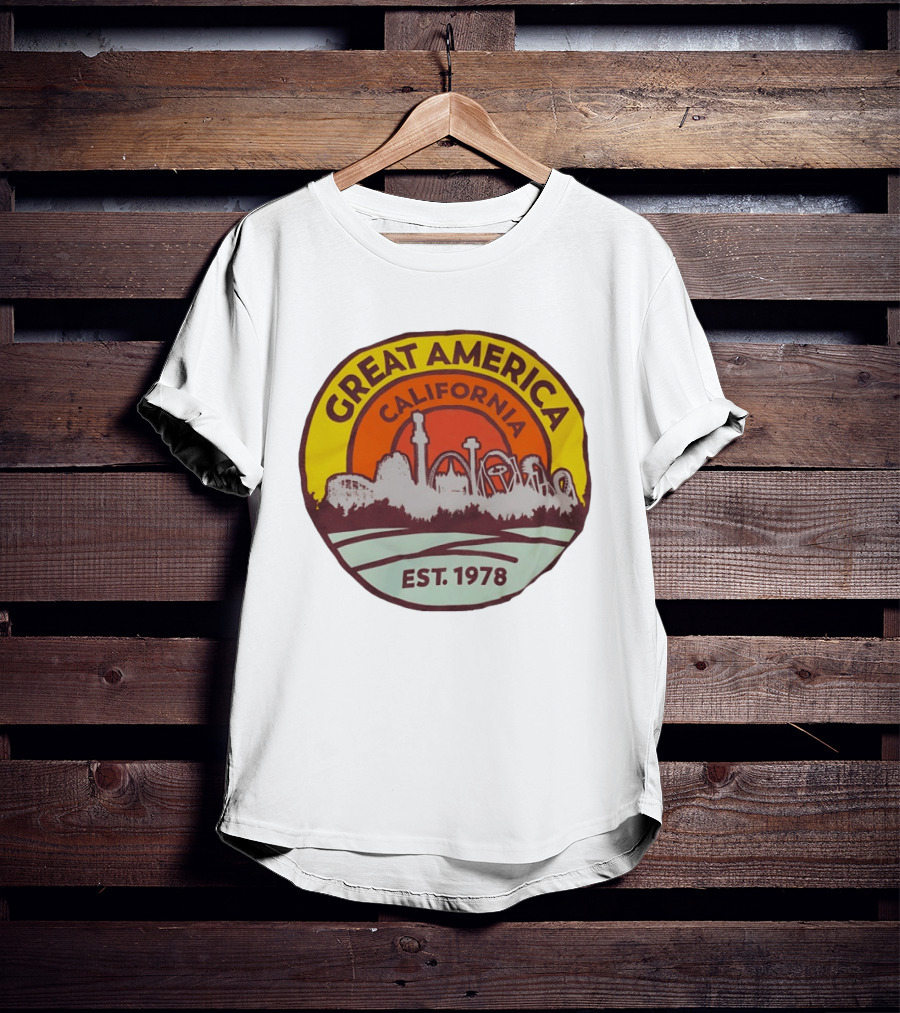 Great America California Est 1978 Roller Skyline T-Shirt