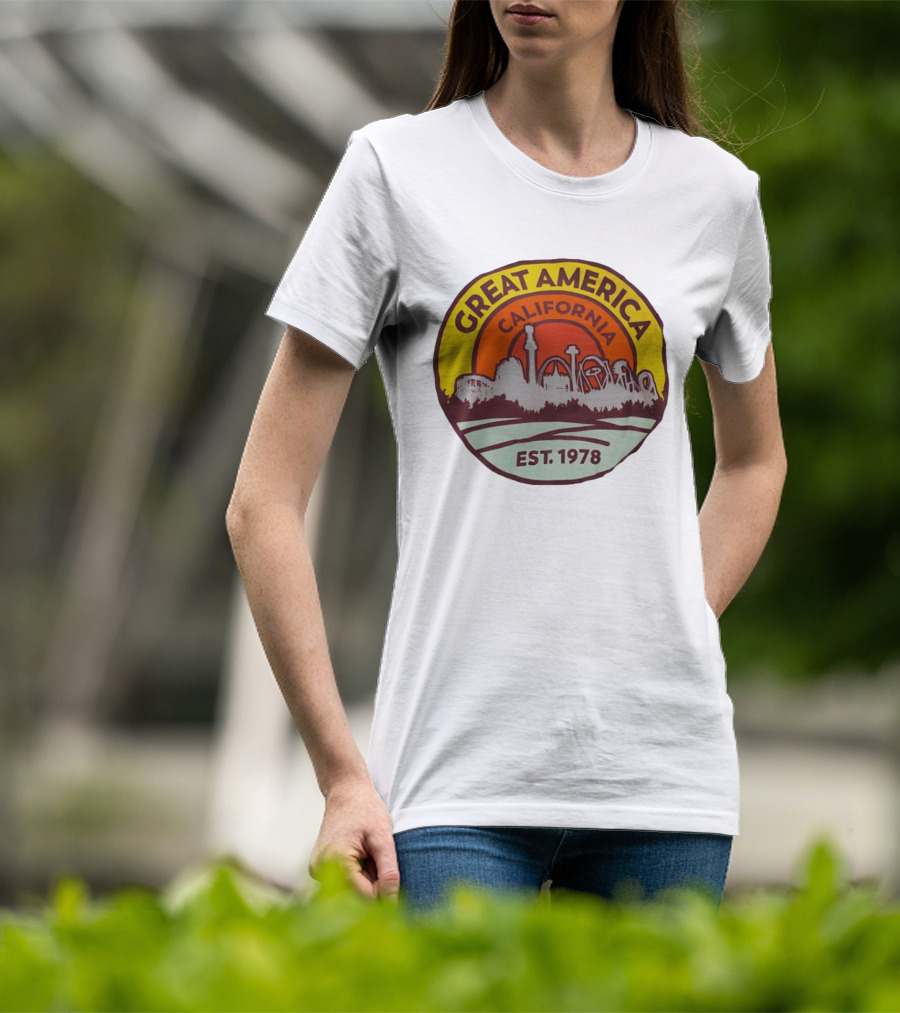 Great America California Est 1978 Roller Skyline T-Shirt