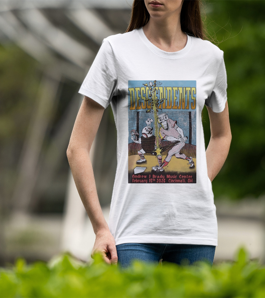 Descendents Andrew J Brady Music Center February 15 2026 Cincinnati OH T-Shirt