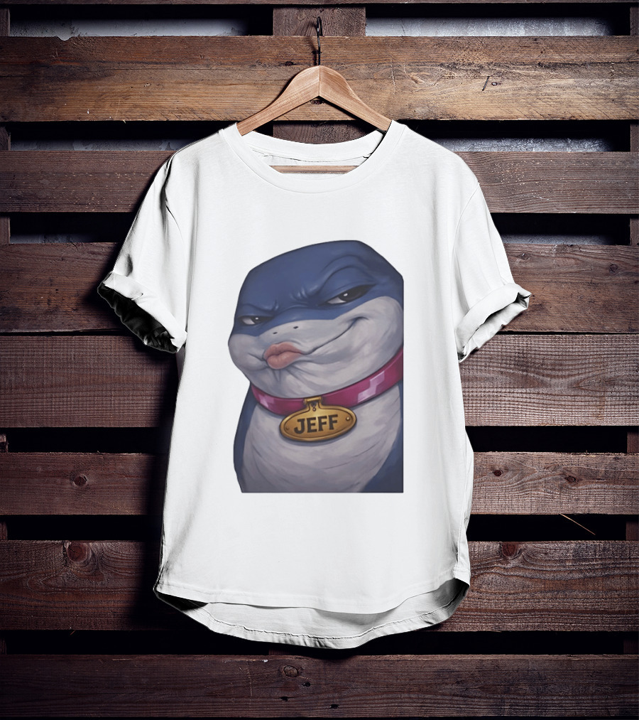 Jeff The Landshark Marvel Character With Dog Tag And Collar T-Shirt